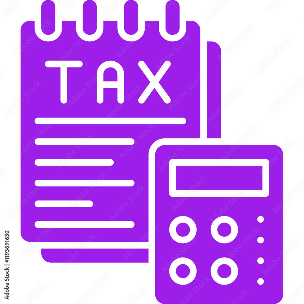 Tax Calculator icon single vector illustration Tax Calculator icon single vector illustration