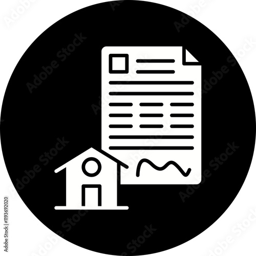 Mortgage Loan icon single vector illustration