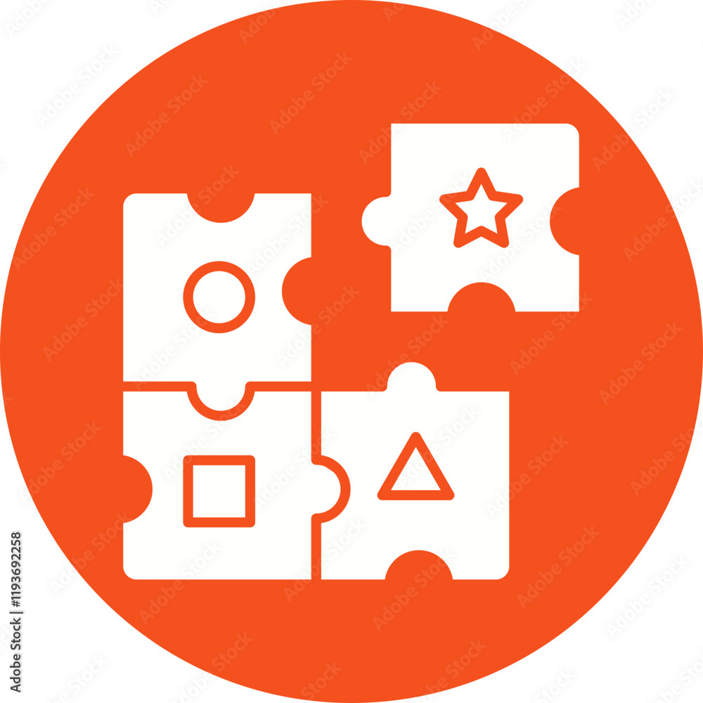 Obraz premium Business Solution icon single vector illustration