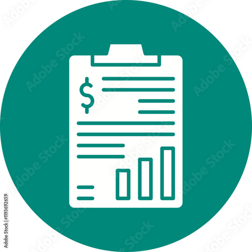 Marketing Budget icon single vector illustration