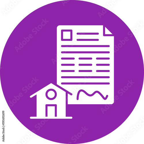 Mortgage Loan icon single vector illustration