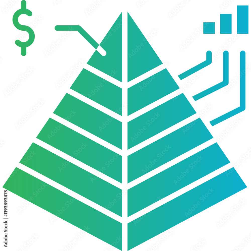 Financial Analytics icon single vector illustration Financial Analytics icon single vector illustration