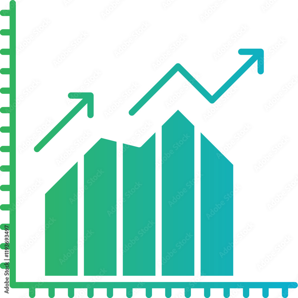 Financial Graph Growth icon single vector illustration Financial Graph Growth icon single vector illustration