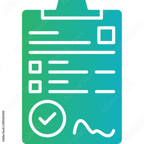 Contract icon single vector illustration