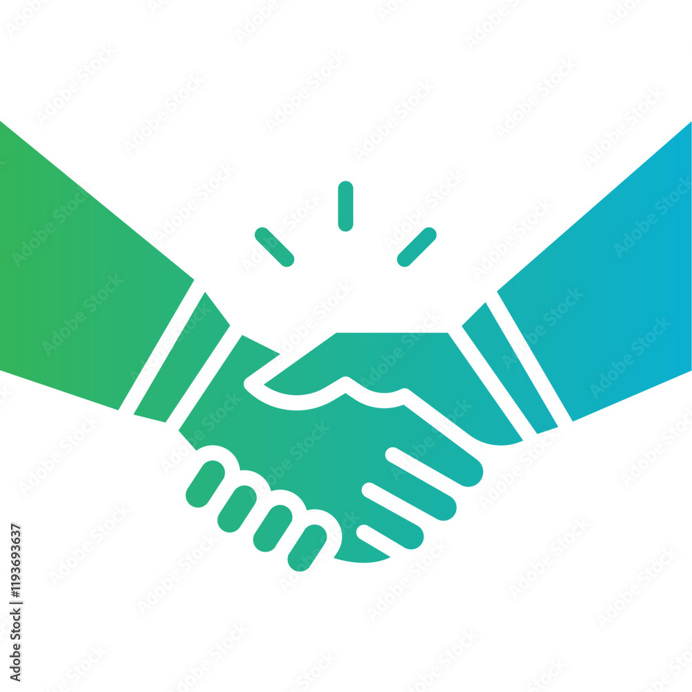 Fototapeta premium Partnership icon single vector illustration