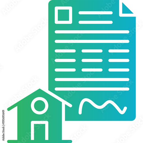 Mortgage Loan icon single vector illustration