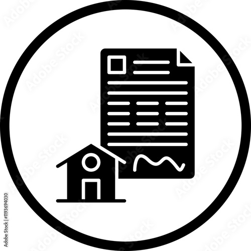 Mortgage Loan icon single vector illustration