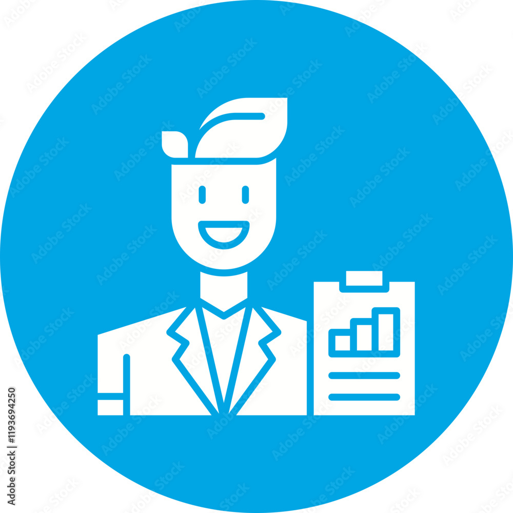 Business Analyst icon single vector illustration Business Analyst icon single vector illustration