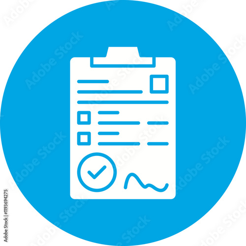 Contract icon single vector illustration