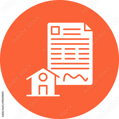 Mortgage Loan icon single vector illustration