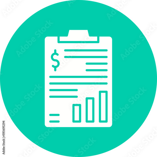 Marketing Budget icon single vector illustration