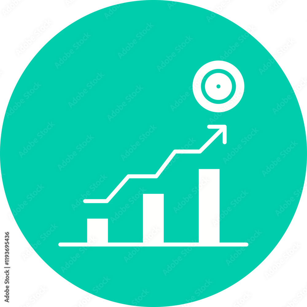 Successful Investment icon single vector illustration Successful Investment icon single vector illustration