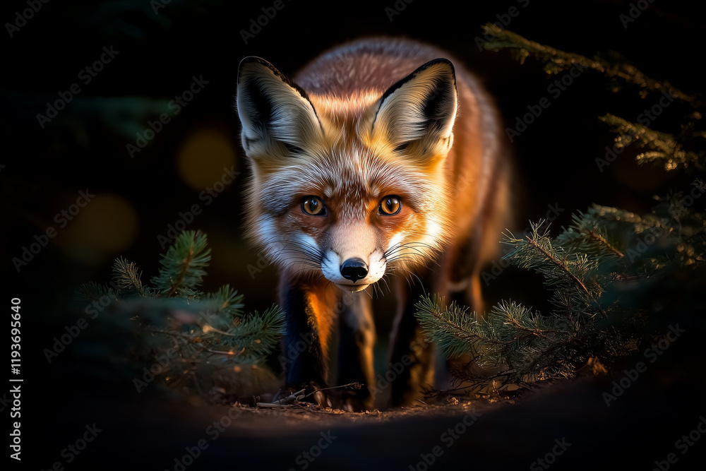 red fox in the woods red fox in the woods