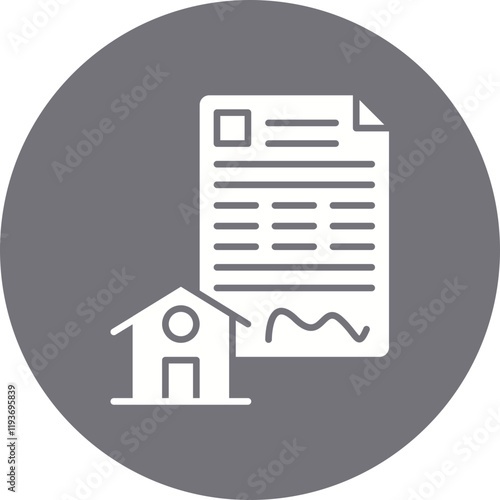 Mortgage Loan icon single vector illustration