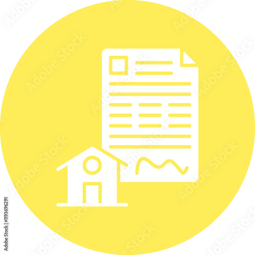 Mortgage Loan icon single vector illustration
