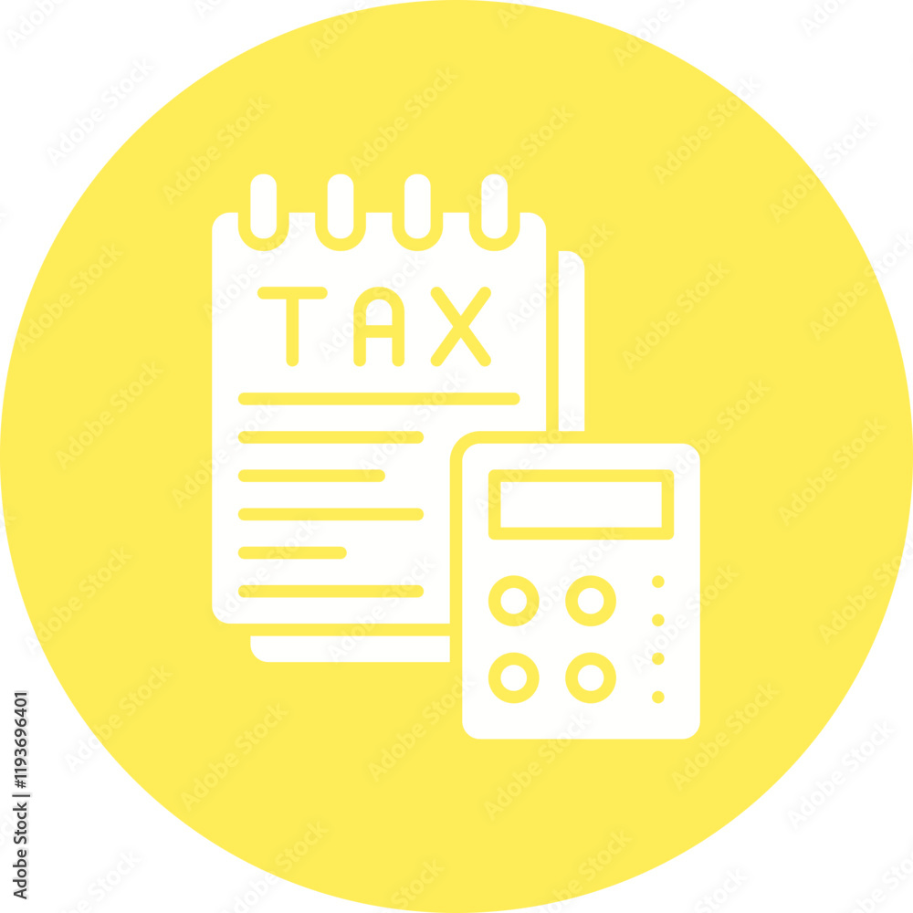 Tax Calculator icon single vector illustration Tax Calculator icon single vector illustration