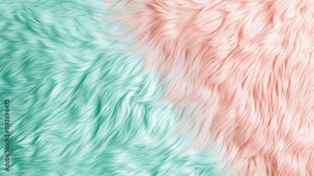 Fototapeta premium Animal Skin In Mint And Pink Colors