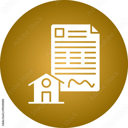Mortgage Loan icon single vector illustration
