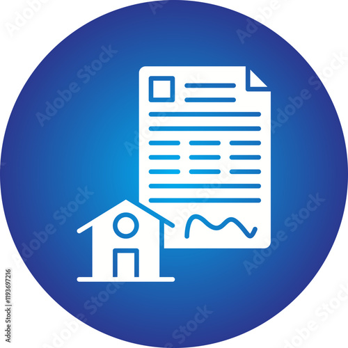 Mortgage Loan icon single vector illustration