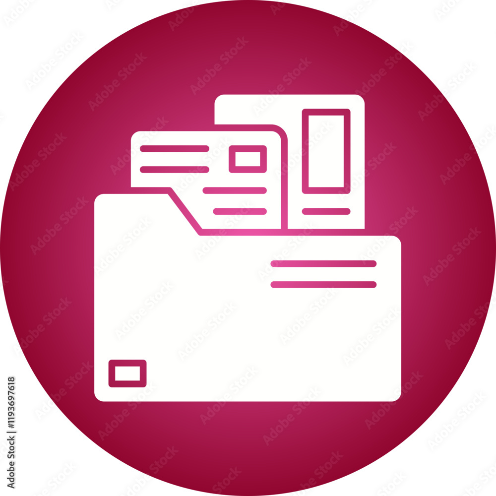 Portfolio icon single vector illustration Portfolio icon single vector illustration