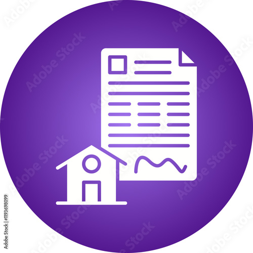 Mortgage Loan icon single vector illustration