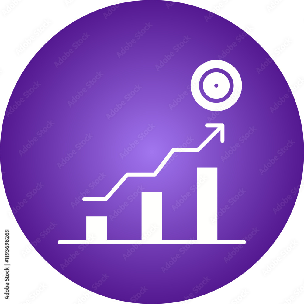 Successful Investment icon single vector illustration Successful Investment icon single vector illustration