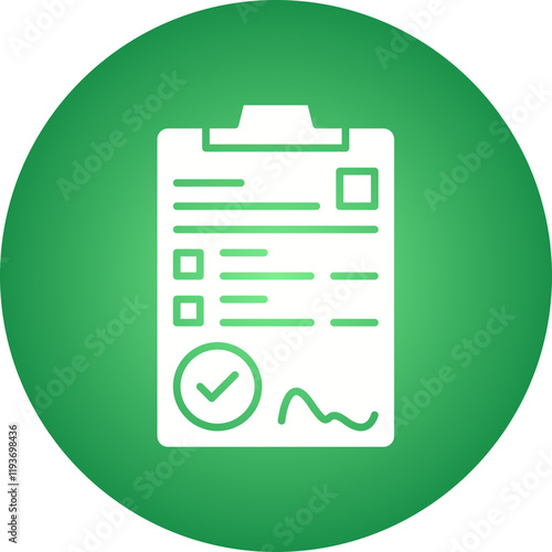 Contract icon single vector illustration