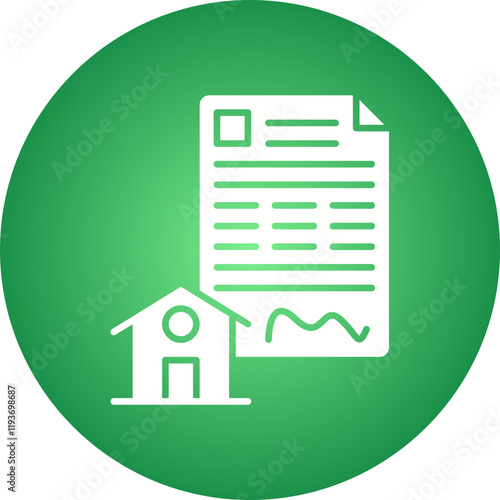 Mortgage Loan icon single vector illustration