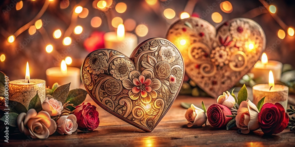 Romantic Valentine's Day Coloring Pages: Low Light, Hearts & Flowers Romantic Valentine's Day Coloring Pages: Low Light, Hearts & Flowers