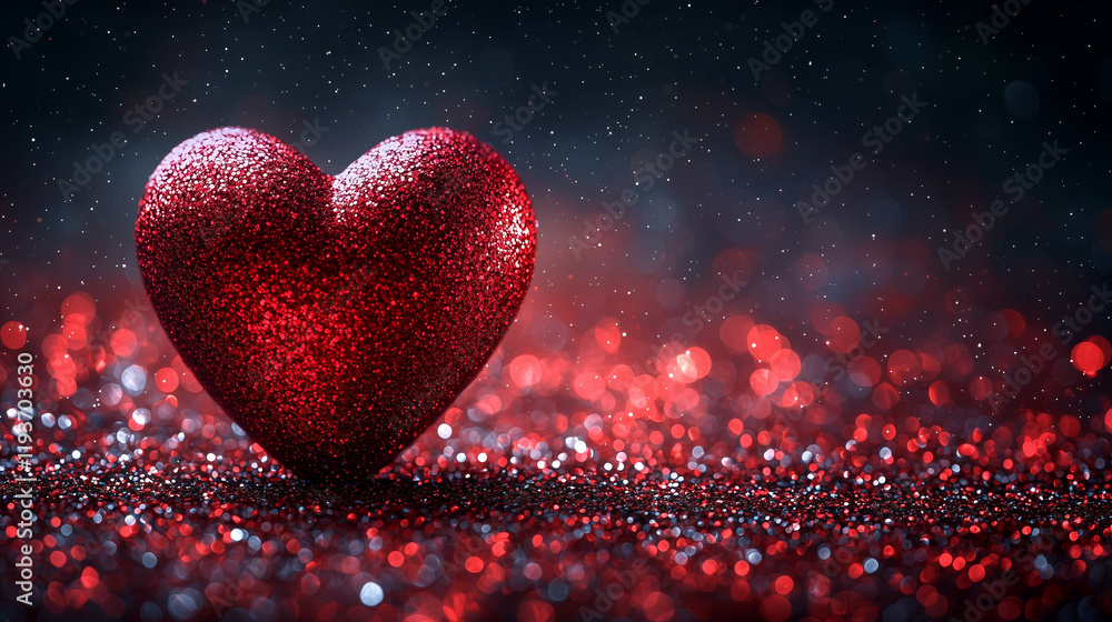 red heart on black background red heart on black background