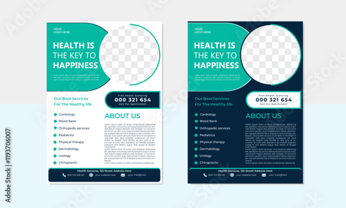This is a creative medical flayer design template