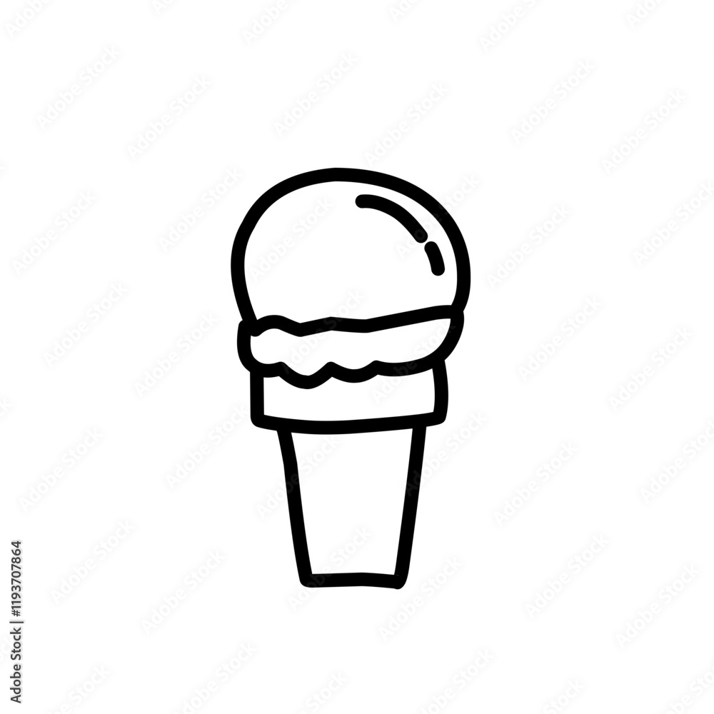 ice cream outline ice cream outline