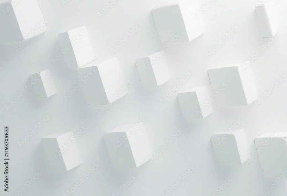 Geometric Shapes on a Minimalistic White Background Geometric Shapes on a Minimalistic White Background