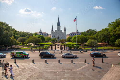 The St. Louis Cathedral in Jackson Square 