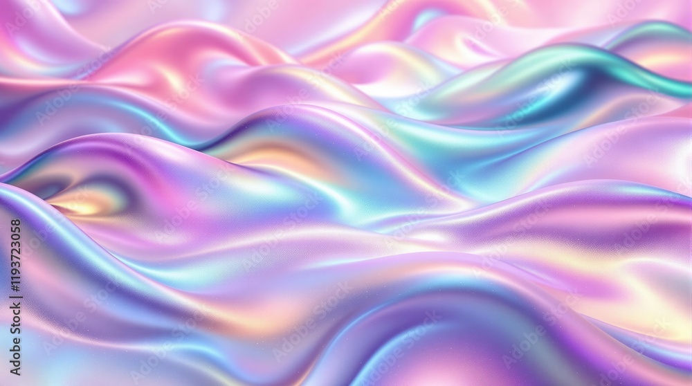 Fototapeta premium Iridescent fabric background