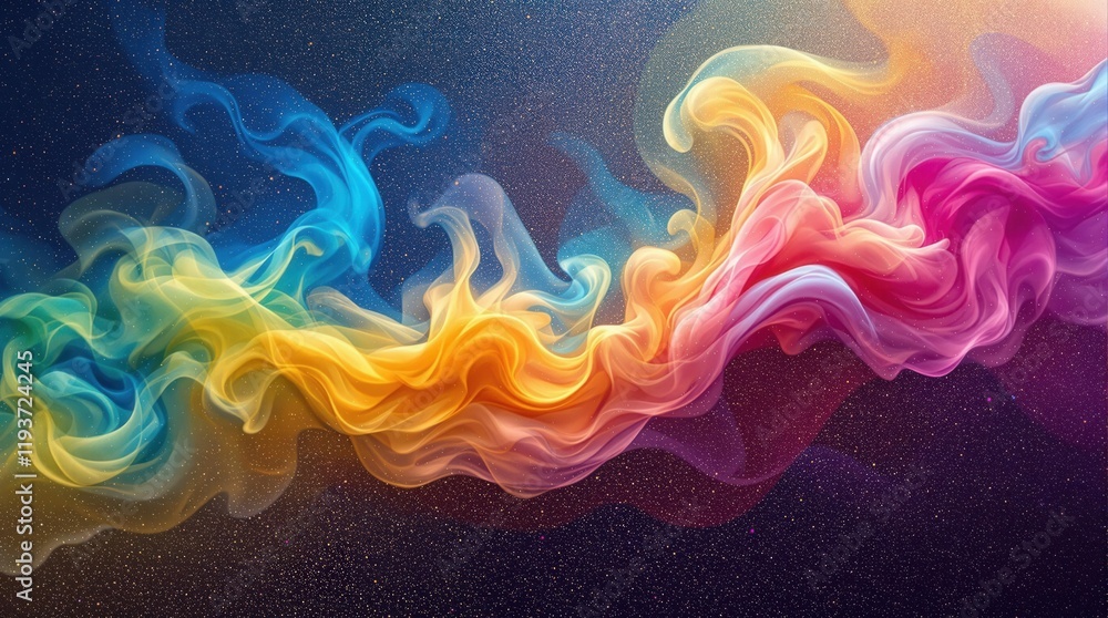 Fototapeta premium Abstract colorful smoke