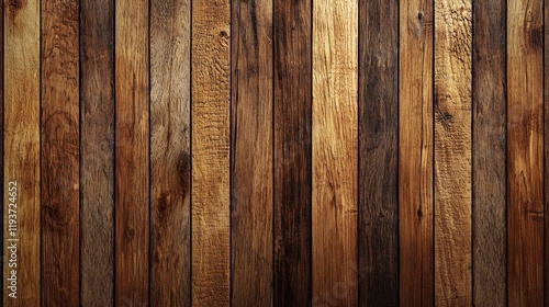 A close-up photo capturing vintage timber planks with rich natural earthy tones, offering a warm and inviting backdrop ideal for cozy interior environments. photo