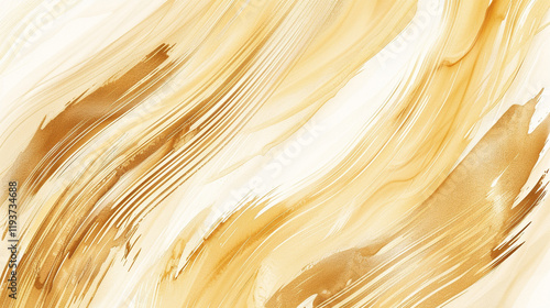 A hand-painted abstract brushstroke background in Mocha Mousse and Scarlet red, accented with Butter yellow highlights, evoking a bold artistic style