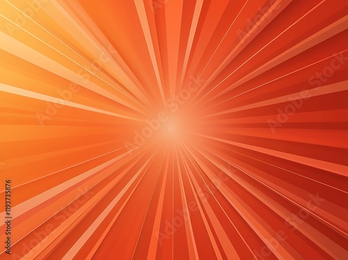 An abstract illustration featuring vibrant orange rays radiating from the center, creating a dynamic and energetic background. Ideal for creative design and uplifting visuals. photo