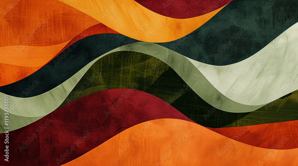 A modern abstract background featuring overlapping waves of Emerald green, Champagne beige, and neutral grey, providing a sleek and professional aesthetic A modern abstract background featuring overlapping waves of Emerald green, Champagne beige, and neutral grey, providing a sleek and professional aesthetic