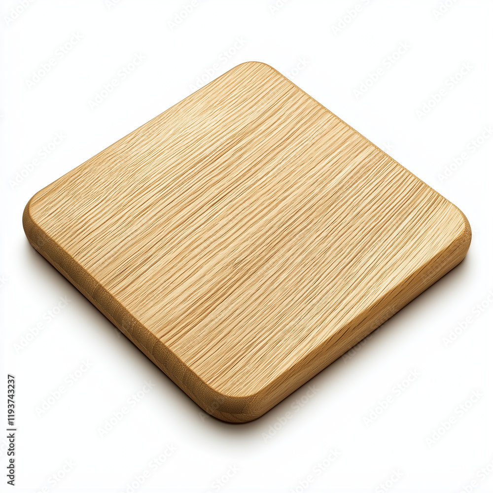 A rectangular wooden serving board with smooth rounded edges, offering a minimalist and functional design for versatile kitchen use A rectangular wooden serving board with smooth rounded edges, offering a minimalist and functional design for versatile kitchen use