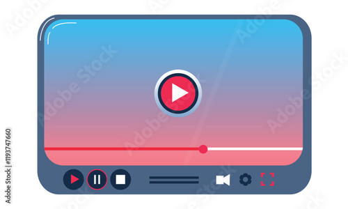Video concept illustration of young people using mobile gadgets, tablets and smartphones to watch real-time videos over the Internet	