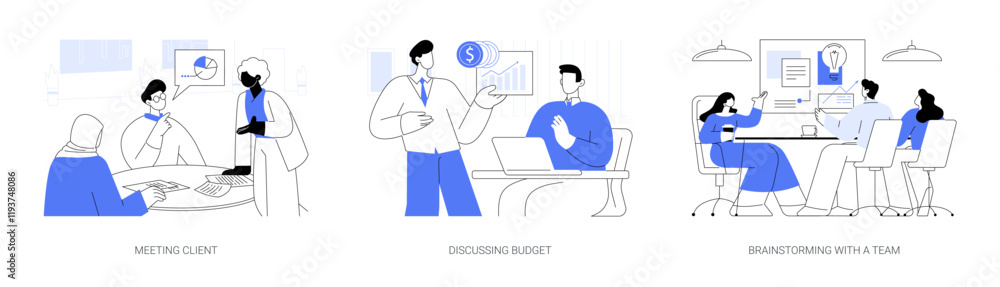 Launching IT project isolated cartoon vector illustrations se Launching IT project isolated cartoon vector illustrations se