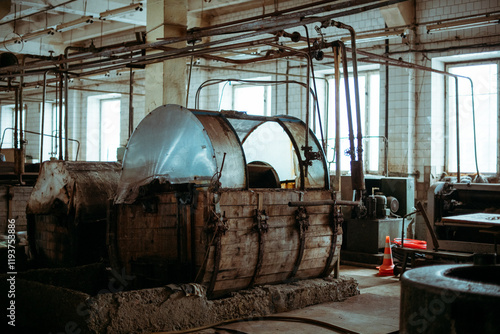 Foto The rawhide workshop is a part of the tannery where light tanning is carried out