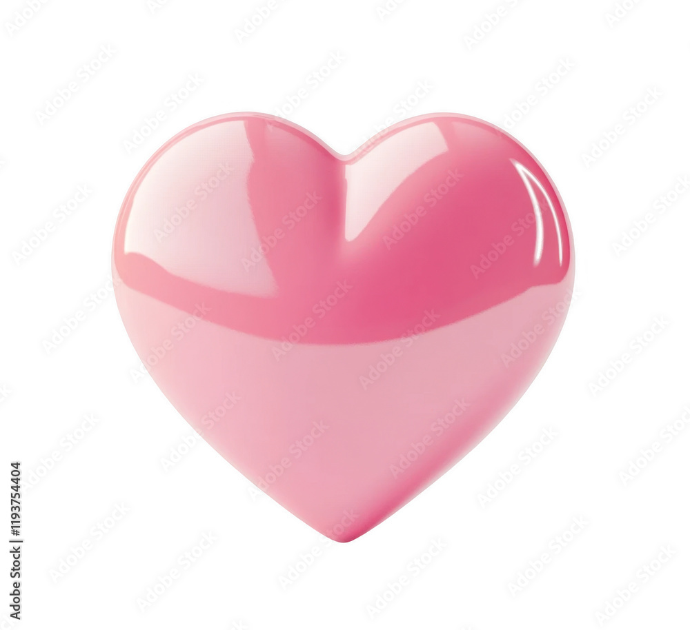 Glossy pink heart isolated on transparent background
Glossy pink heart isolated on transparent background