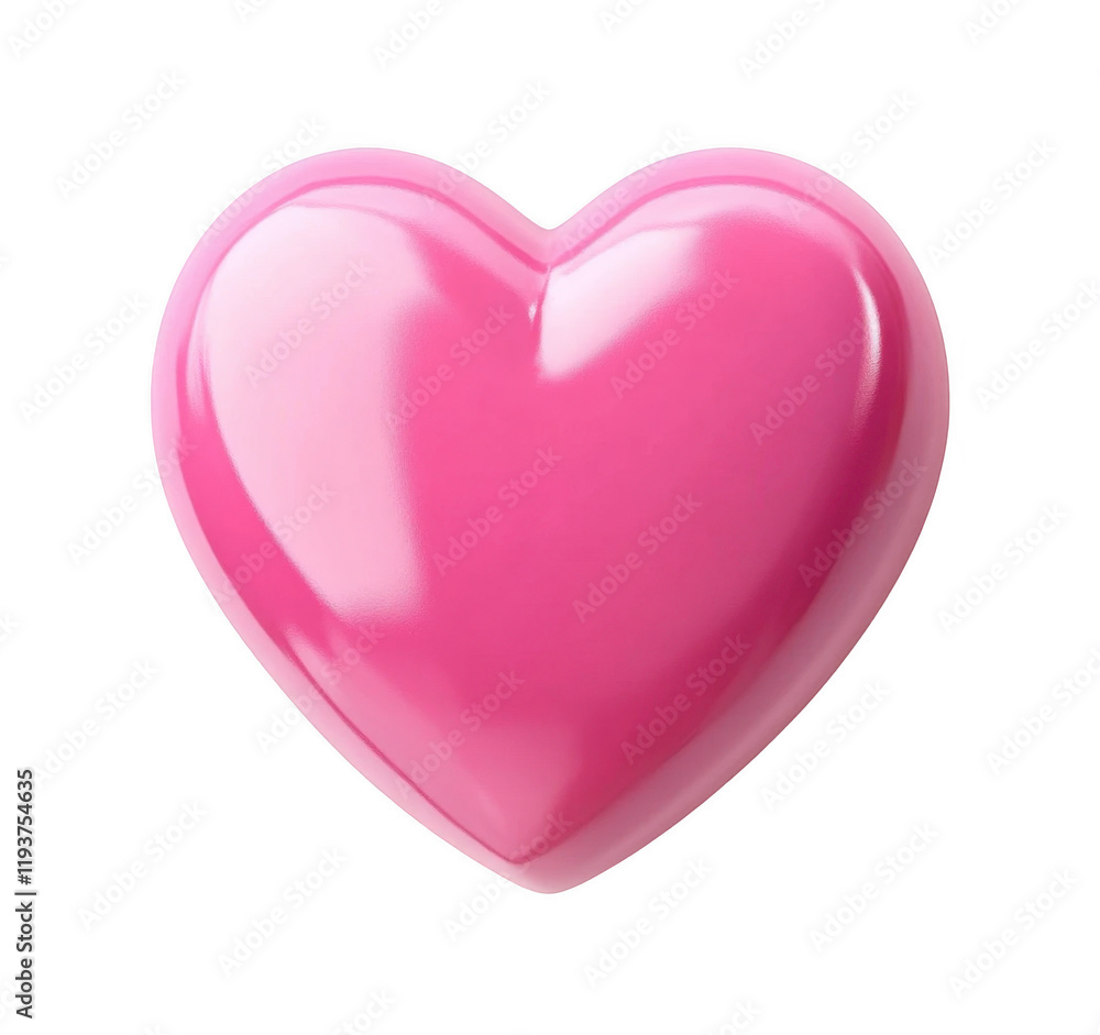 Glossy pink heart isolated on transparent background
Glossy pink heart isolated on transparent background