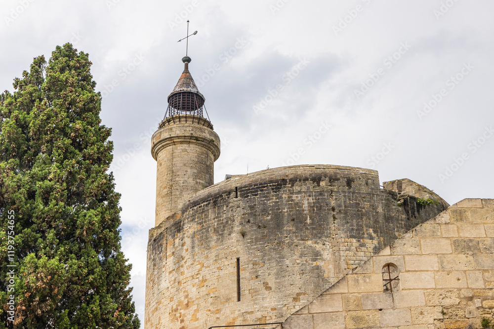 Aigues-Mortes, Gard, Occitania, France. The Tower of Constance. Aigues-Mortes, Gard, Occitania, France. The Tower of Constance.