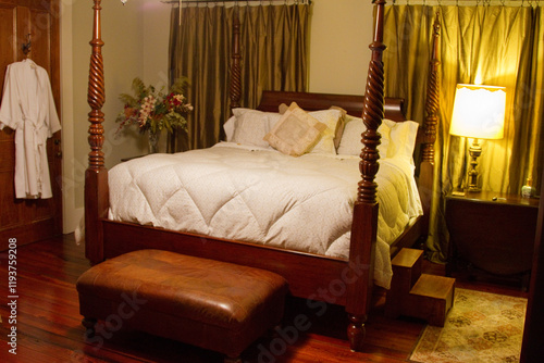 Bedroom with Four Poster Bed in Breaux Bridge. Louisiana photo