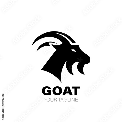 Goat Logo. Goat Logo Design. Goat Logo Brand. Goat Logo Vector Design Isolated on White Background