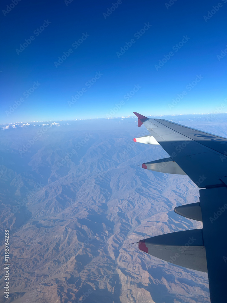 Fototapeta premium view from airplane window